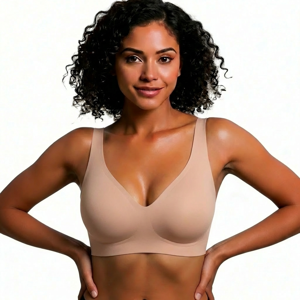 Soutien-gorge seconde peau coloris Nude porté de face